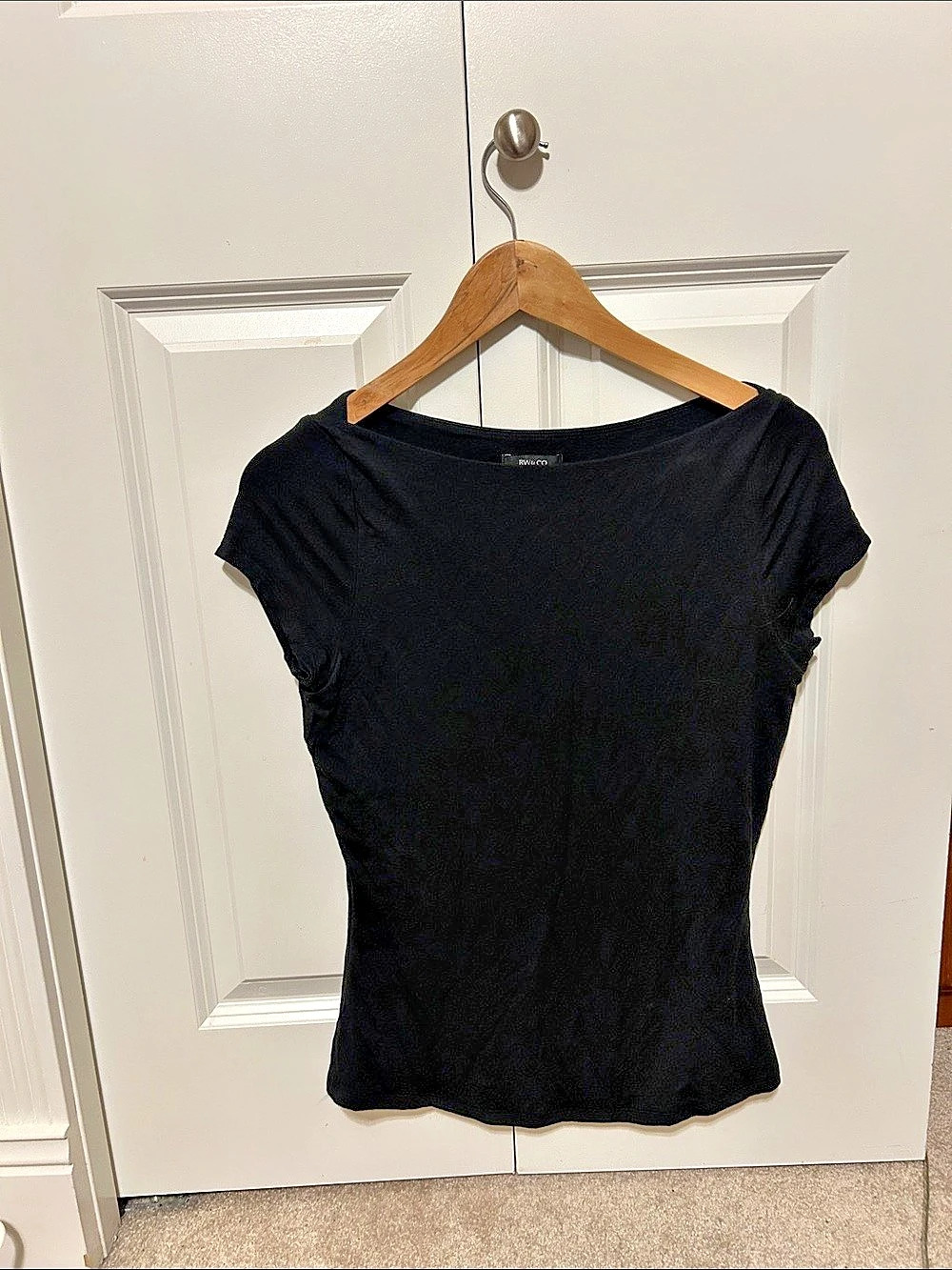 RW&CO Short Sleeve Tee in Black Size Medium
